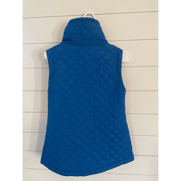 T by Tablots Women's Quilted‎ Puffy Full Zip Royal Blue Vest Size XS - Picture 2 of 4